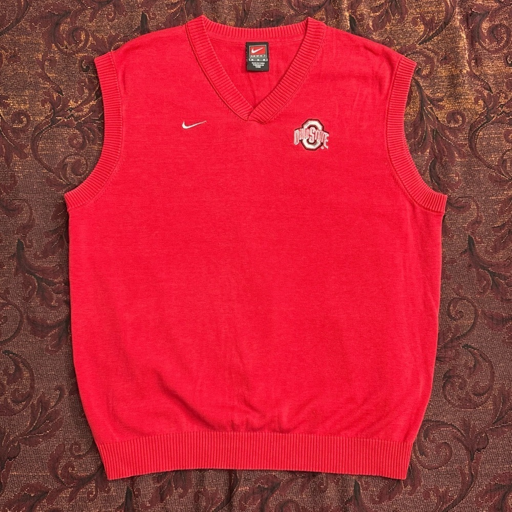 Y2K Nike Swoosh Ohio State Buckeyes Vest